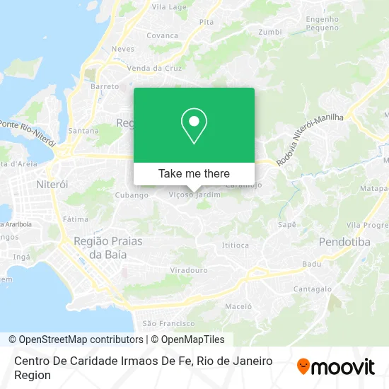 Centro De Caridade Irmaos De Fe map