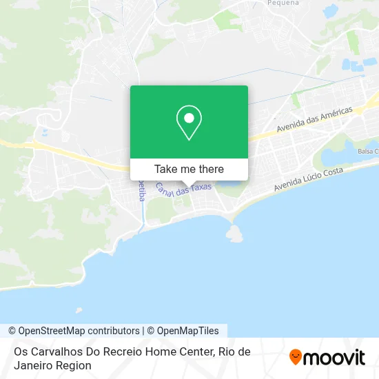 Os Carvalhos Do Recreio Home Center map