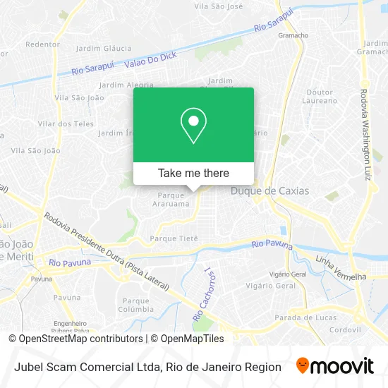 Jubel Scam Comercial Ltda map