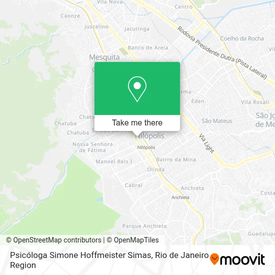Psicóloga Simone Hoffmeister Simas map