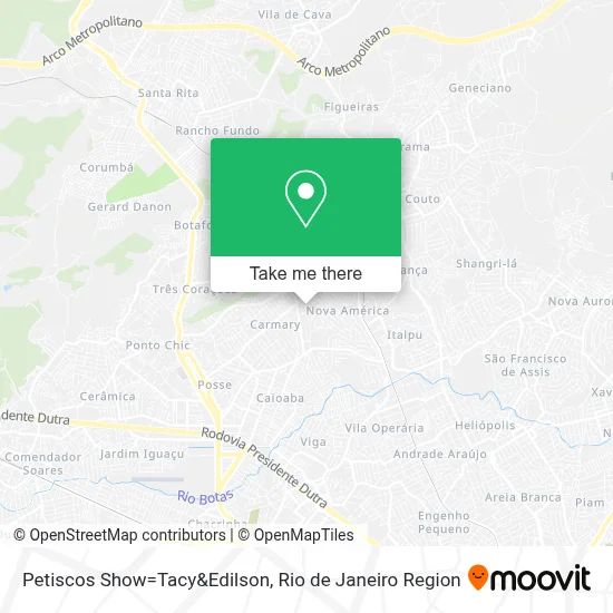 Petiscos Show=Tacy&Edilson map