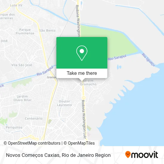 Novos Começos Caxias map