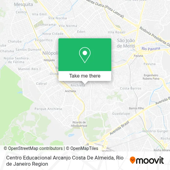 Centro Educacional Arcanjo Costa De Almeida map