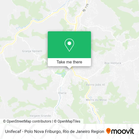Unifecaf - Polo Nova Friburgo map