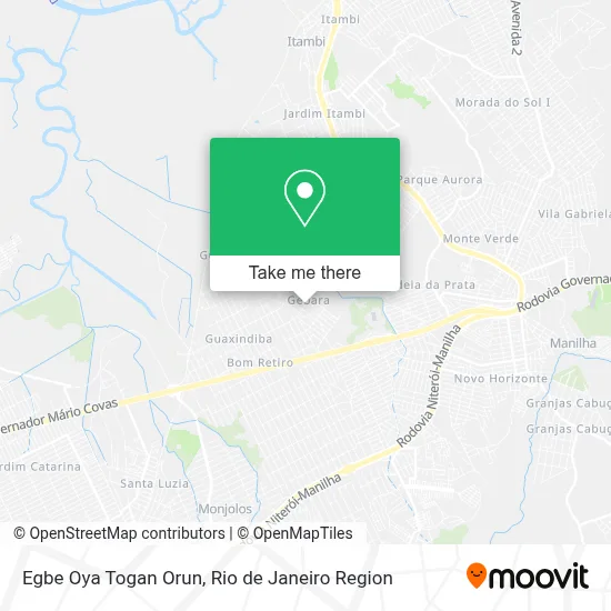 Egbe Oya Togan Orun map