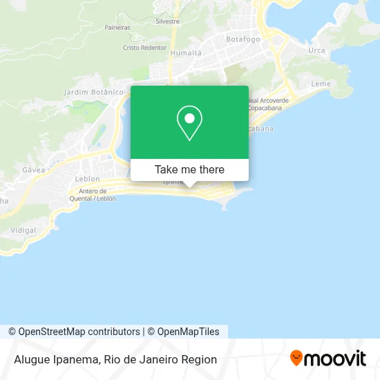 Alugue Ipanema map