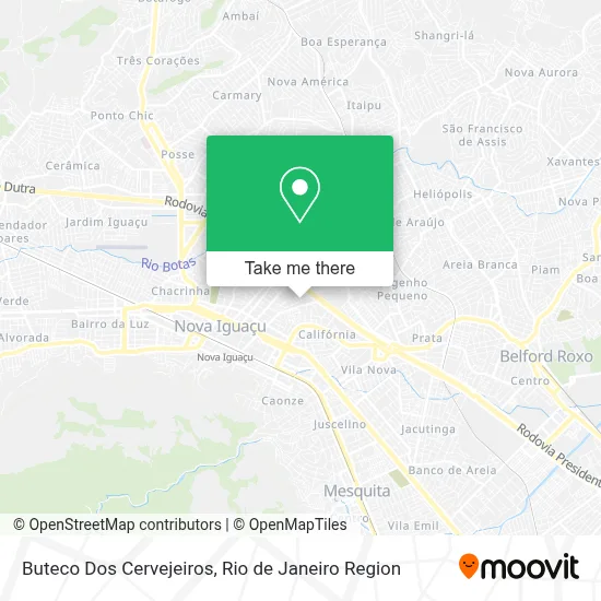 Buteco Dos Cervejeiros map