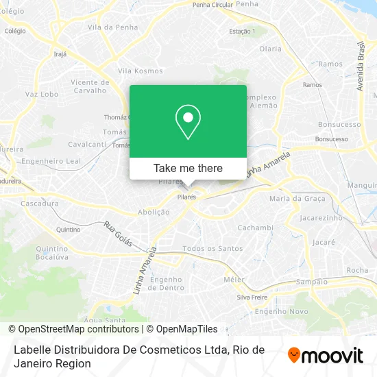 Labelle Distribuidora De Cosmeticos Ltda map