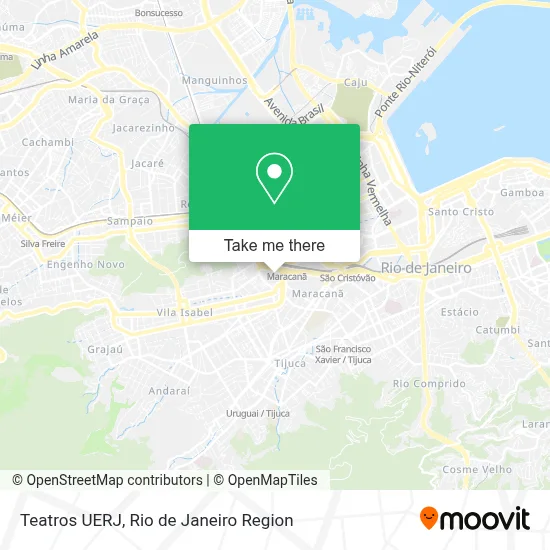 Teatros UERJ map