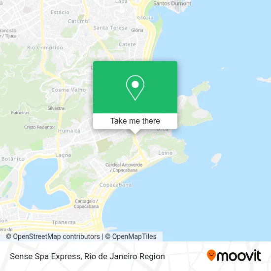 Sense Spa Express map