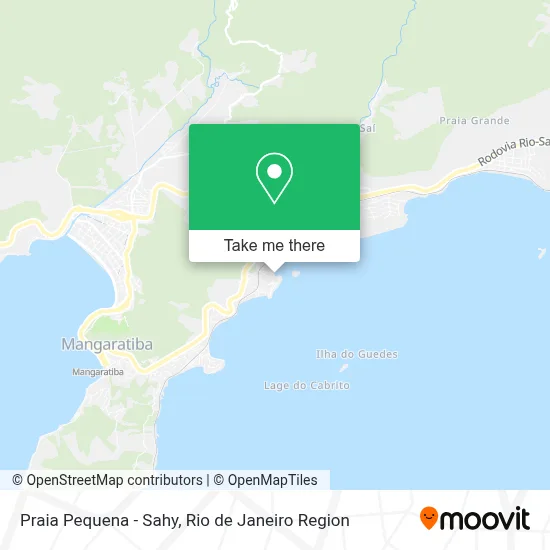 Praia Pequena - Sahy map