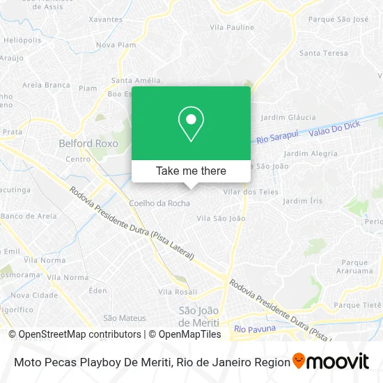 Moto Pecas Playboy De Meriti map