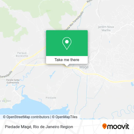 Piedade Magé map