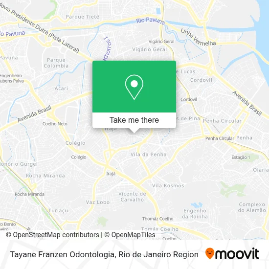 Tayane Franzen Odontologia map
