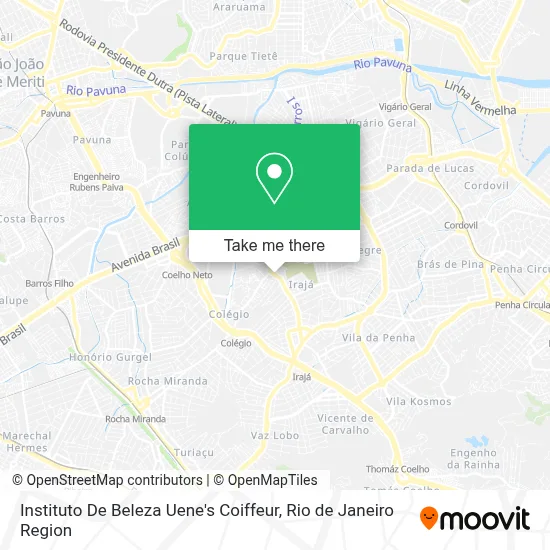 Instituto De Beleza Uene's Coiffeur map