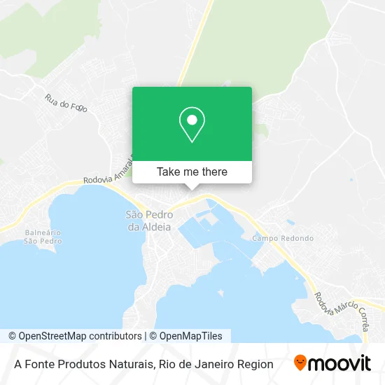 A Fonte Produtos Naturais map