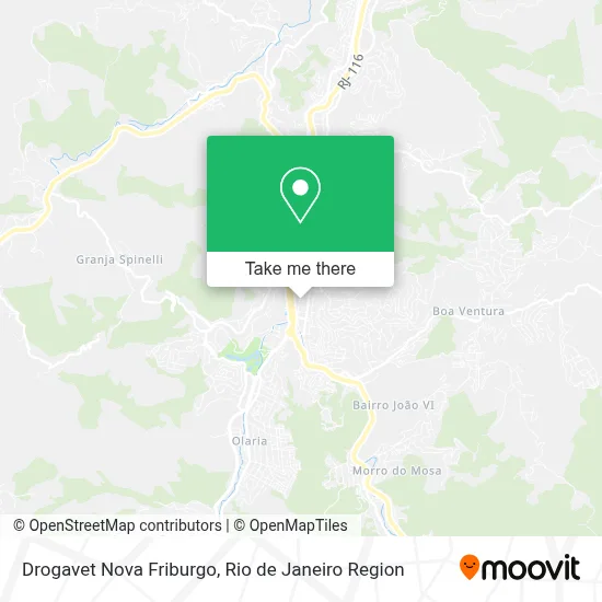 Drogavet Nova Friburgo map