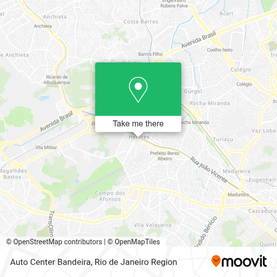 Auto Center Bandeira map