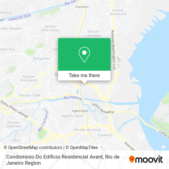 Condominio Do Edificio Residencial Avant map