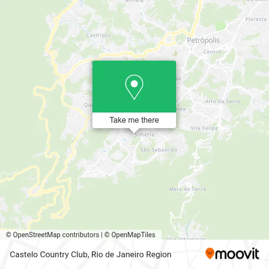 Castelo Country Club map