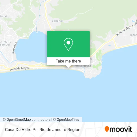 Casa De Vidro Pn map