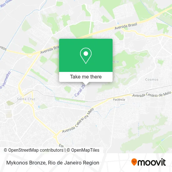 Mykonos Bronze map