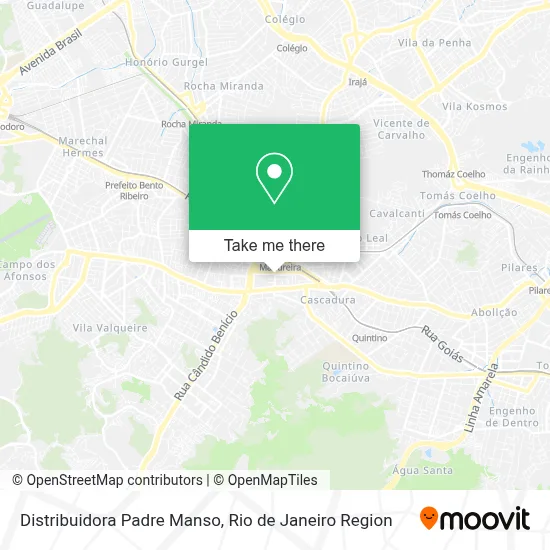 Distribuidora Padre Manso map