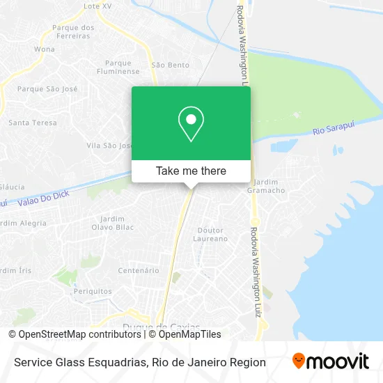 Service Glass Esquadrias map