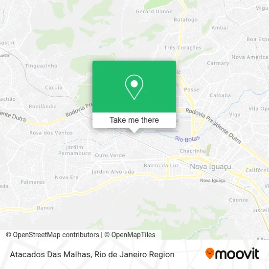 Atacados Das Malhas map