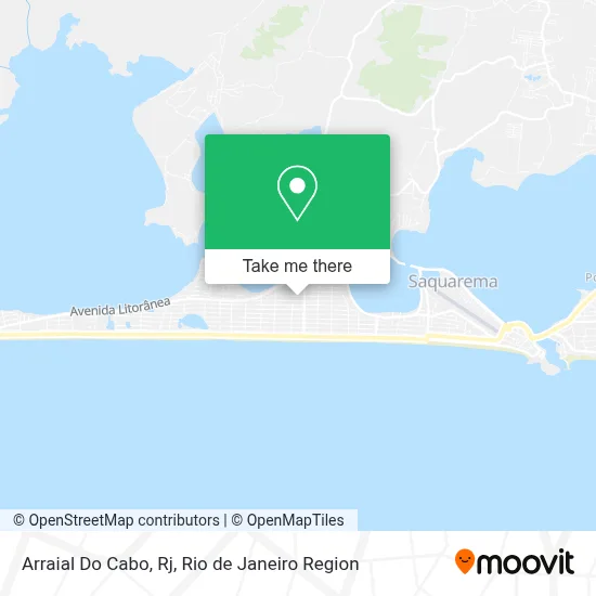 Arraial Do Cabo, Rj map