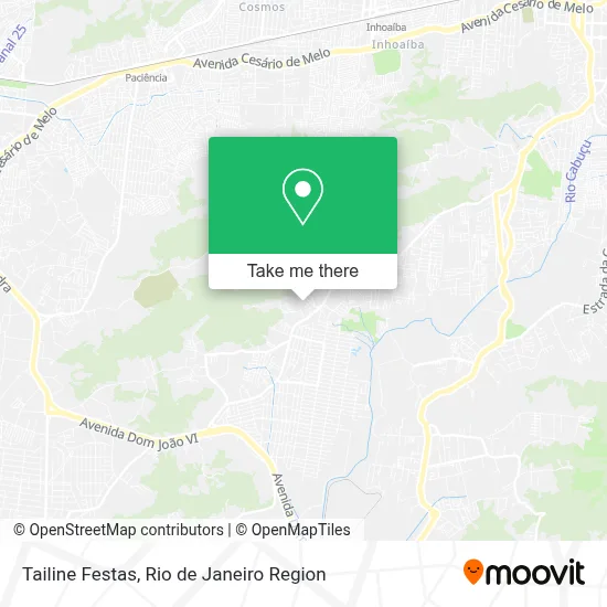 Tailine Festas map