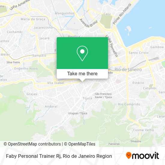 Faby Personal Trainer Rj map