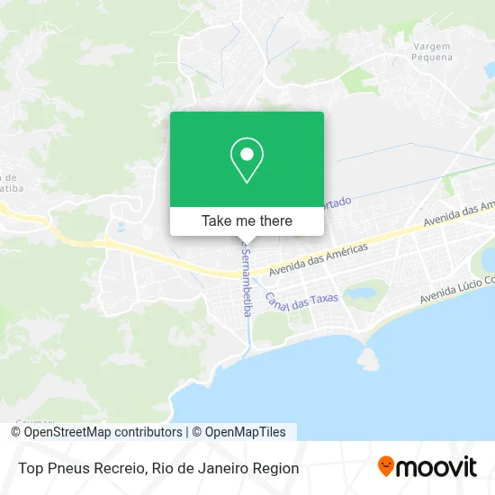 Top Pneus Recreio map