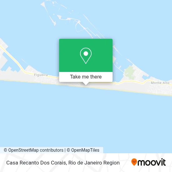 Casa Recanto Dos Corais map