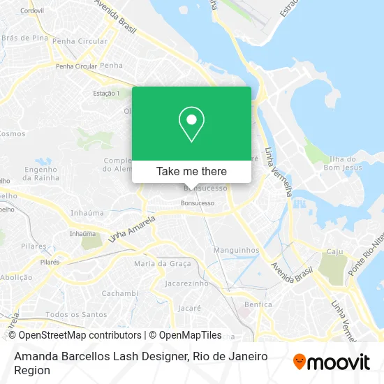 Amanda Barcellos Lash Designer map
