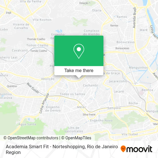 Academia Smart Fit - Norteshopping map