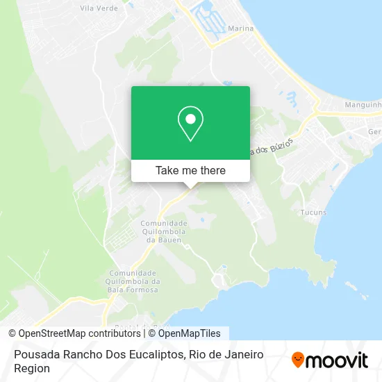 Pousada Rancho Dos Eucaliptos map