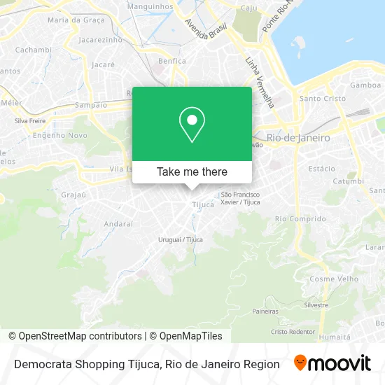 Democrata Shopping Tijuca map