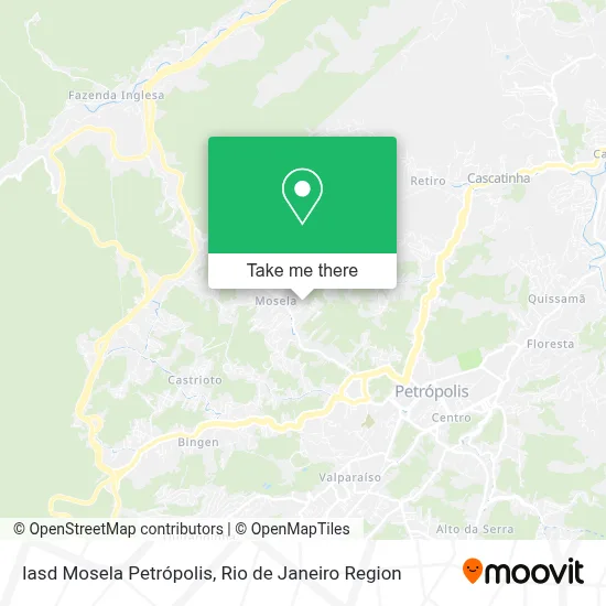 Iasd Mosela Petrópolis map