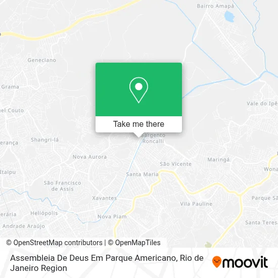 Assembleia De Deus Em Parque Americano map