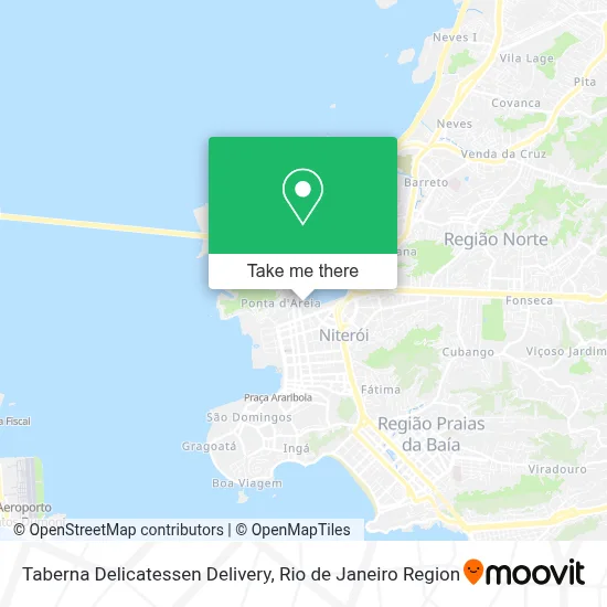 Taberna Delicatessen Delivery map