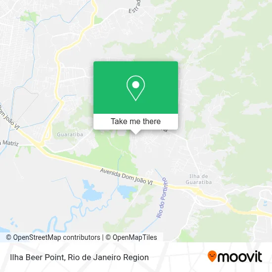 Ilha Beer Point map