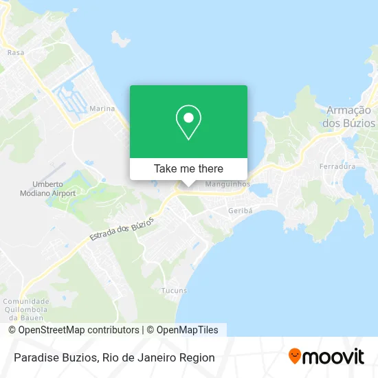 Paradise Buzios map