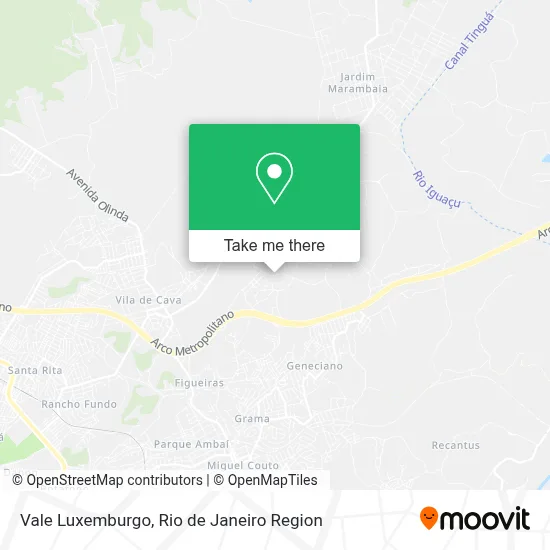 Vale Luxemburgo map