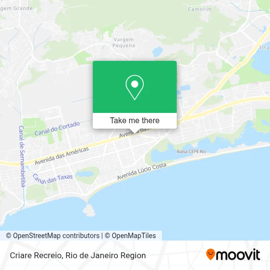 Criare Recreio map