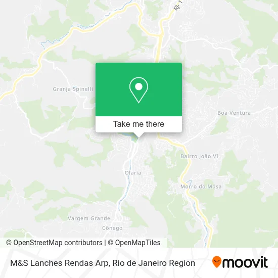 M&S Lanches Rendas Arp map