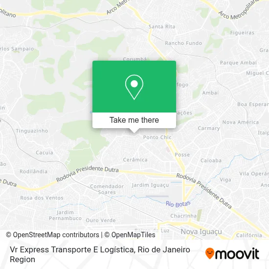 Vr Express Transporte E Logística map