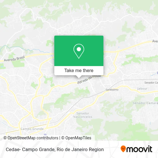 Cedae- Campo Grande map