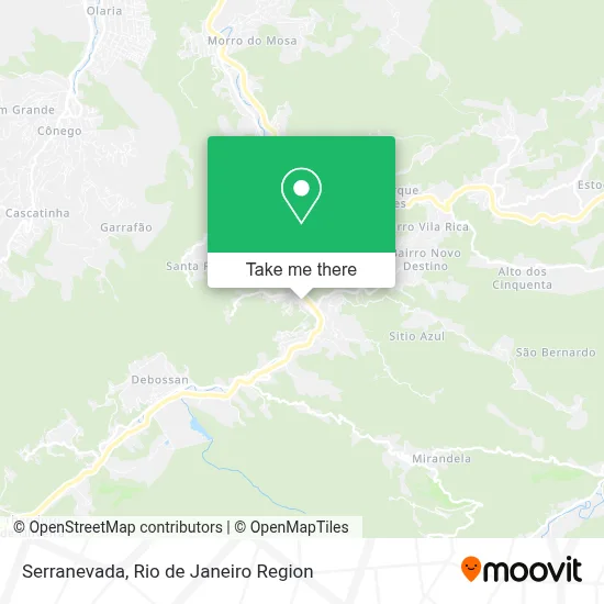 Serranevada map