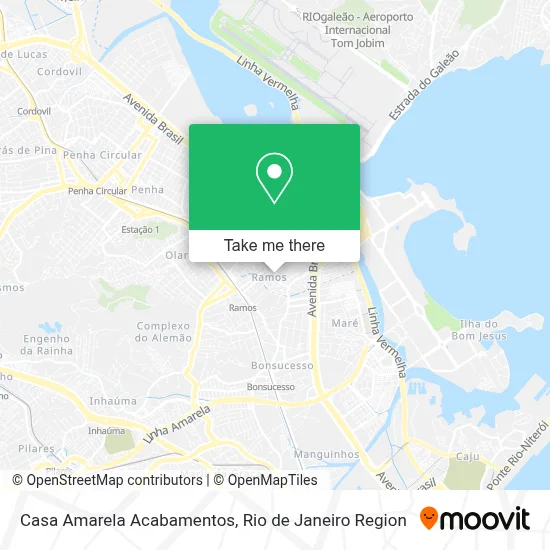 Casa Amarela Acabamentos map